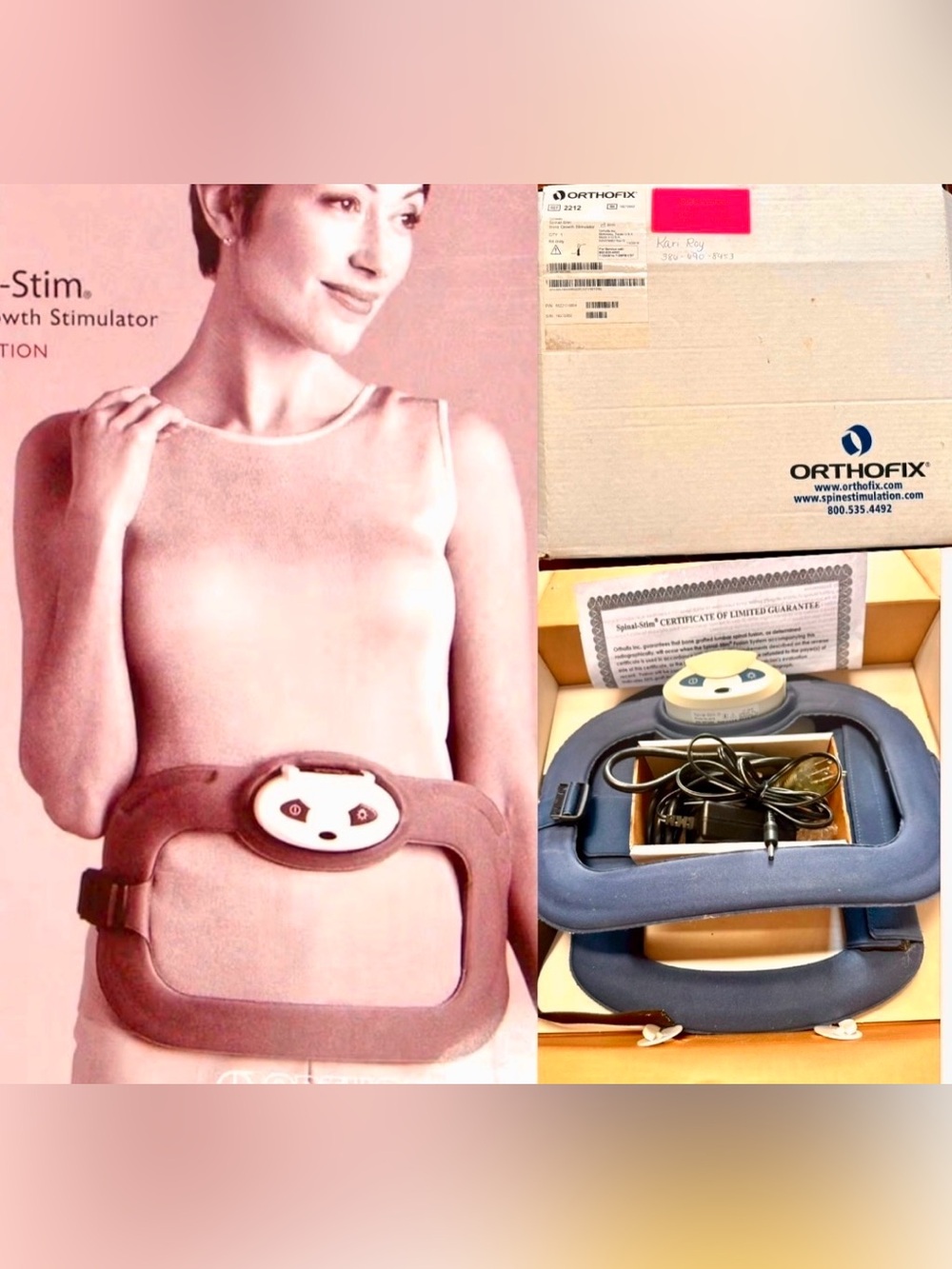 ORTHOFIX SPINAL-STIM FDA APPROVED NON-INVASIVE BONE STIMULATOR